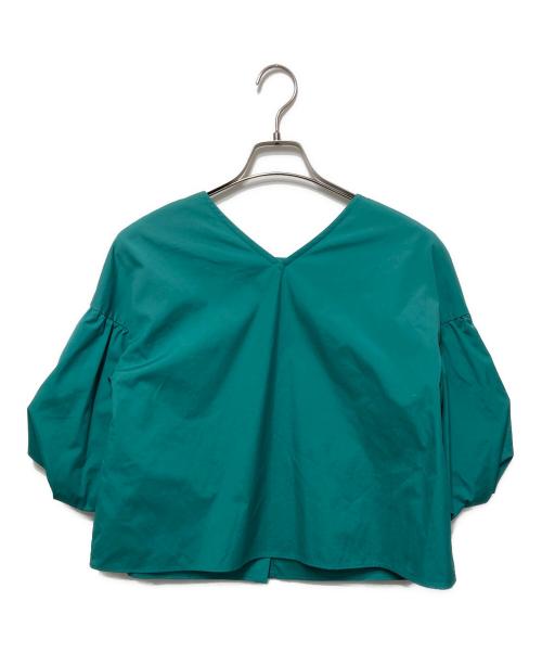 DRESSTERIOR（ドレステリア）DRESSTERIOR (ドレステリア) 前後2WAYバルーンスリーブブラウス グリーン サイズ:38の古着・服飾アイテム