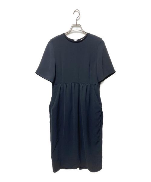 UNITED ARROWS（ユナイテッドアローズ）UNITED ARROWS (ユナイテッドアローズ) COMFY ショートスリーブ ワンピース ブラック サイズ:38の古着・服飾アイテム