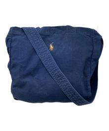 POLO RALPH LAUREN（ポロ・ラルフローレン）の古着「2WAYキャンバスショルダーバッグ」｜ネイビー