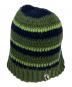 stussy（ステューシー）の古着「STRIPE KNIT SKULLCAP」｜グリーン