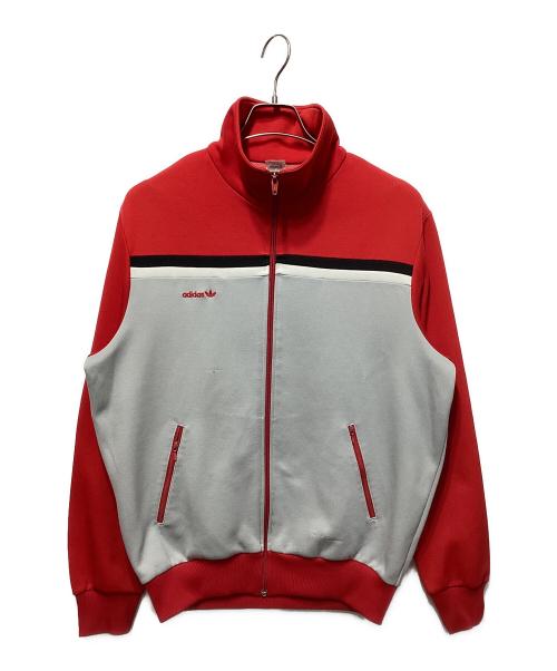 adidas（アディダス）adidas (アディダス) 70`sトラックジャケット レッド×グレーの古着・服飾アイテム
