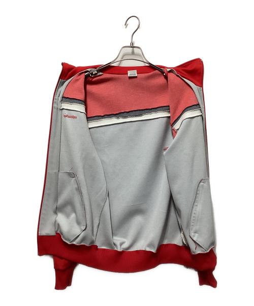 adidas（アディダス）adidas (アディダス) 70`sトラックジャケット レッド×グレーの古着・服飾アイテム