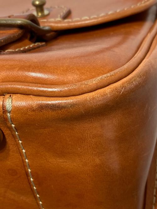 Herz（ヘルツ）Herz (ヘルツ) レザーショルダーバッグ ブラウンの古着・服飾アイテム