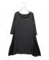 FOXEY NEWYORK（フォクシーニューヨーク）の古着「シフォン切替 Aラインワンピース」｜ブラック