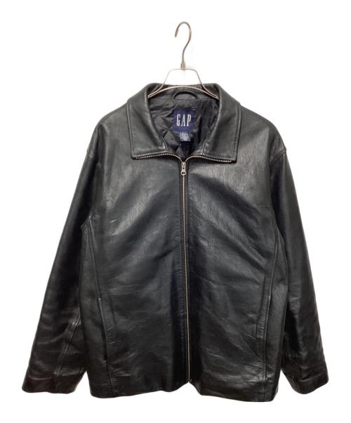 GAP（ギャップ）GAP (ギャップ) レザージャケット ブラック サイズ:Lの古着・服飾アイテム