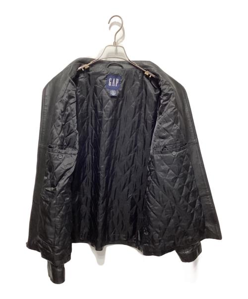 GAP（ギャップ）GAP (ギャップ) レザージャケット ブラック サイズ:Lの古着・服飾アイテム