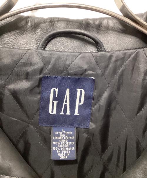 GAP（ギャップ）GAP (ギャップ) レザージャケット ブラック サイズ:Lの古着・服飾アイテム