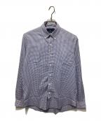 RALPH LAURENラルフローレン）の古着「ボタンダウンシャツ」｜ネイビー×ホワイト