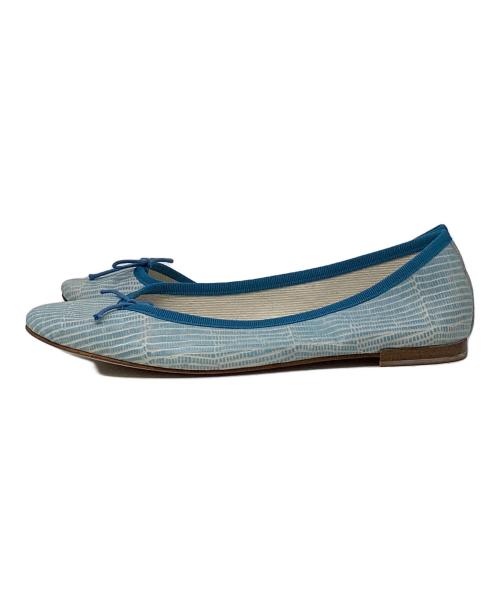 repetto（レペット）repetto (レペット) リボンパンプス ブルー サイズ:38　1/2の古着・服飾アイテム