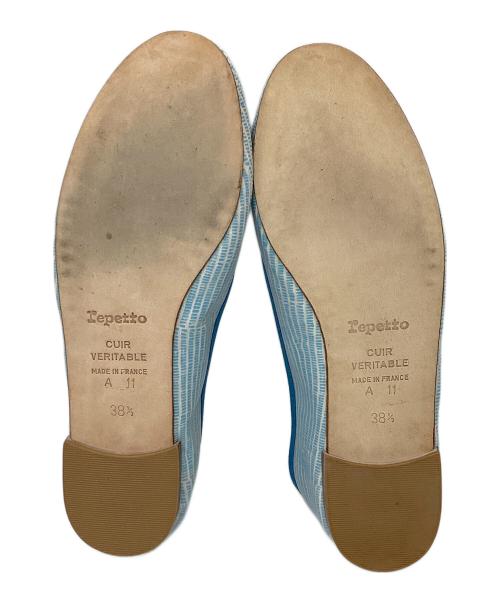 repetto（レペット）repetto (レペット) リボンパンプス ブルー サイズ:38　1/2の古着・服飾アイテム