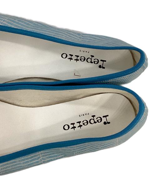 repetto（レペット）repetto (レペット) リボンパンプス ブルー サイズ:38　1/2の古着・服飾アイテム
