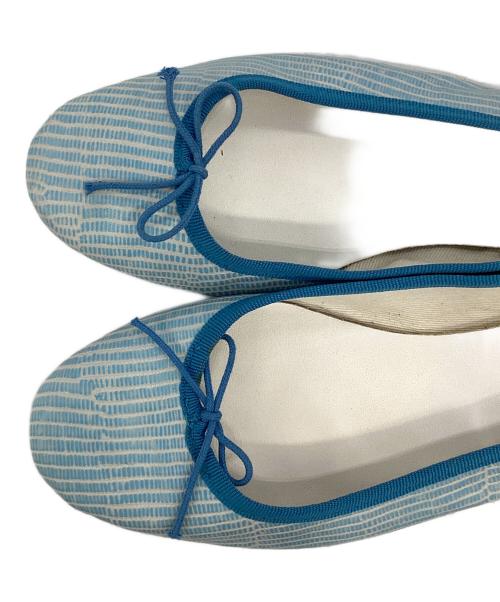 repetto（レペット）repetto (レペット) リボンパンプス ブルー サイズ:38　1/2の古着・服飾アイテム