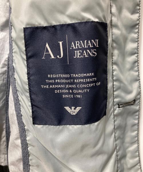 ARMANI JEANS（アルマーニジーンズ）ARMANI JEANS (アルマーニジーンズ) アームワッペンミリタリージャケット ブラック サイズ:48の古着・服飾アイテム