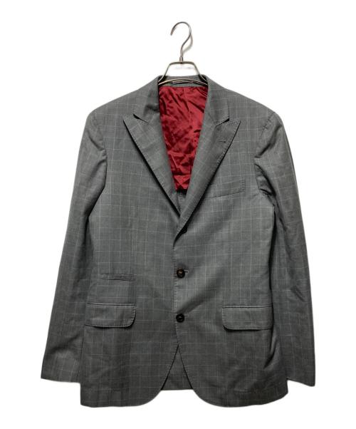 BRUNELLO CUCINELLI（ブルネロクチネリ）BRUNELLO CUCINELLI (ブルネロクチネリ) ウールセットアップスーツ グレー サイズ:46の古着・服飾アイテム