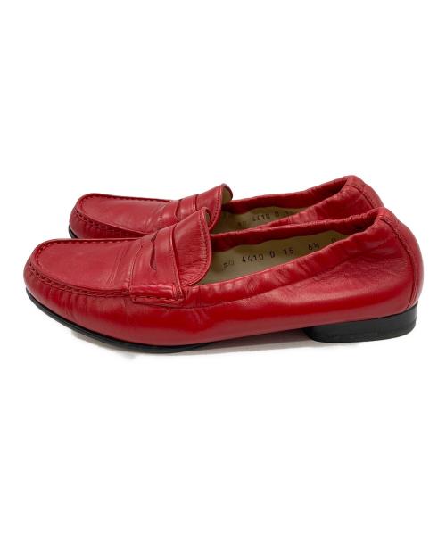 Salvatore Ferragamo（サルヴァトーレ フェラガモ）Salvatore Ferragamo (サルヴァトーレ フェラガモ) ローファー レッド サイズ:6　1/2の古着・服飾アイテム