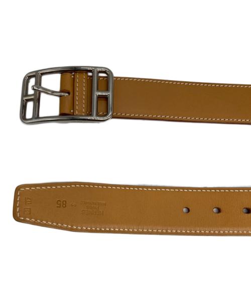 HERMES（エルメス）HERMES (エルメス) ケープコッドベルト 85 ブラウンの古着・服飾アイテム