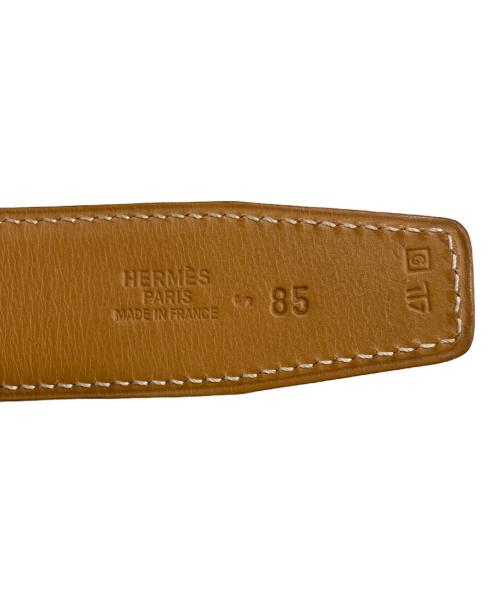 HERMES（エルメス）HERMES (エルメス) ケープコッドベルト 85 ブラウンの古着・服飾アイテム
