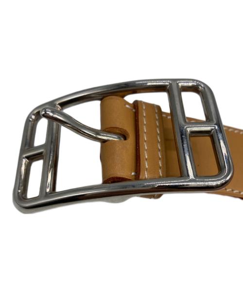 HERMES（エルメス）HERMES (エルメス) ケープコッドベルト 85 ブラウンの古着・服飾アイテム
