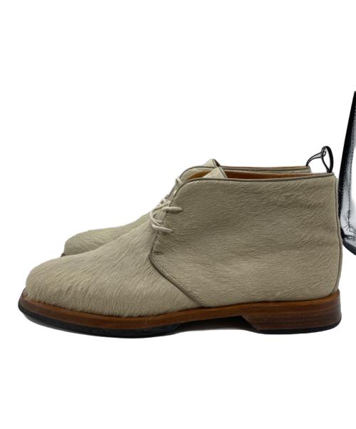 HERMES（エルメス）HERMES (エルメス) チャッカーブーツ ベージュ サイズ:40　1/2の古着・服飾アイテム