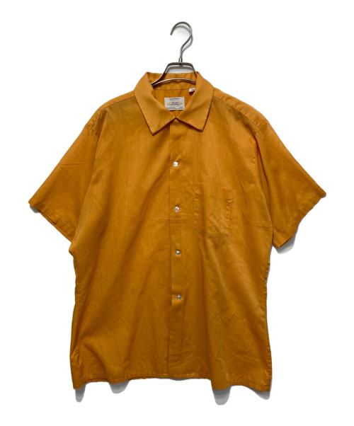 ARROW（アロー）ARROW (アロー) 60'Sオープンカラーシャツ オレンジ サイズ:Ｌの古着・服飾アイテム