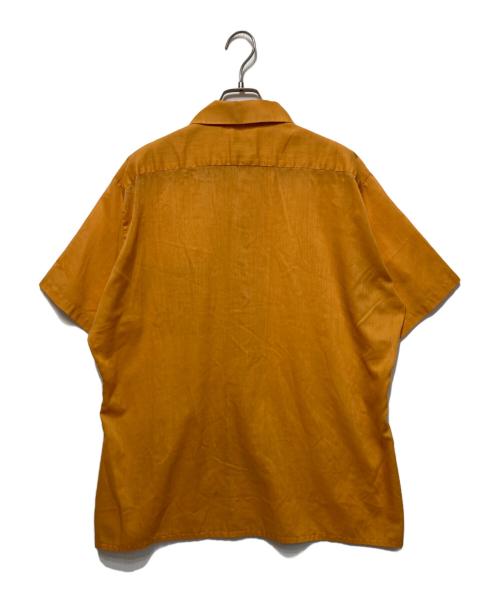 ARROW（アロー）ARROW (アロー) 60'Sオープンカラーシャツ オレンジ サイズ:Ｌの古着・服飾アイテム