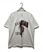 doubletダブレット）の古着「double faced embroidery t-shirt」｜ホワイト