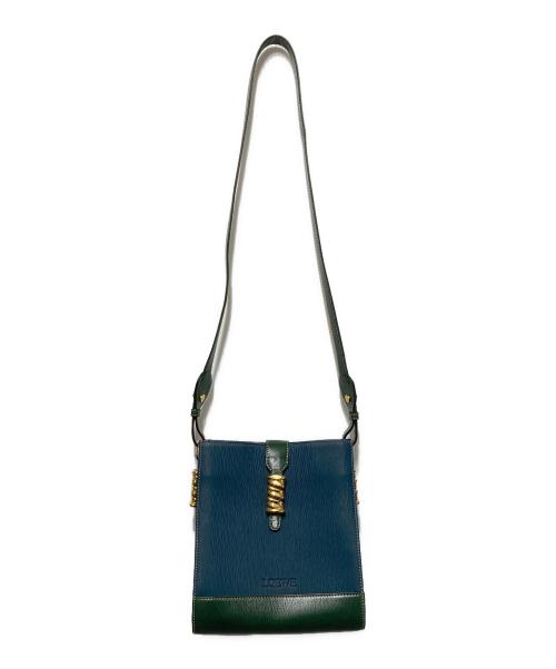 LOEWE（ロエベ）LOEWE (ロエベ) ツイストショルダーバッグ グリーンの古着・服飾アイテム