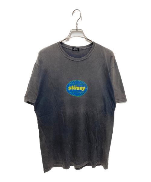 stussy（ステューシー）stussy (ステューシー) プリントTシャツ ブラック サイズ:Lの古着・服飾アイテム