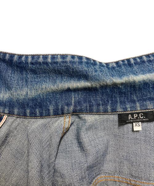 A.P.C.（アーペーセー）A.P.C. (アーペーセー) デニムジャケット インディゴ サイズ:XSの古着・服飾アイテム