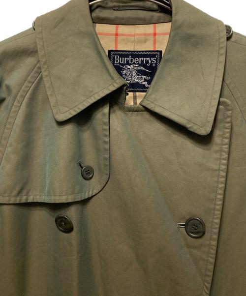 Burberry's（バーバリーズ）Burberry's (バーバリーズ) 玉虫色トレンチコート グリーン サイズ:不明の古着・服飾アイテム
