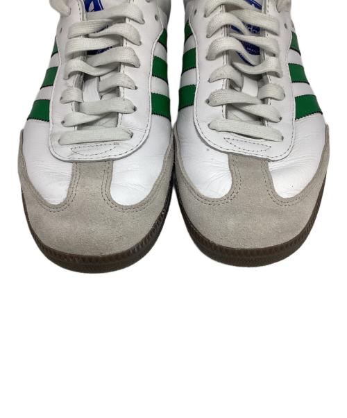 adidas（アディダス）adidas (アディダス) SAMBAローカットスニーカー ホワイト×グリーン サイズ:26.5の古着・服飾アイテム