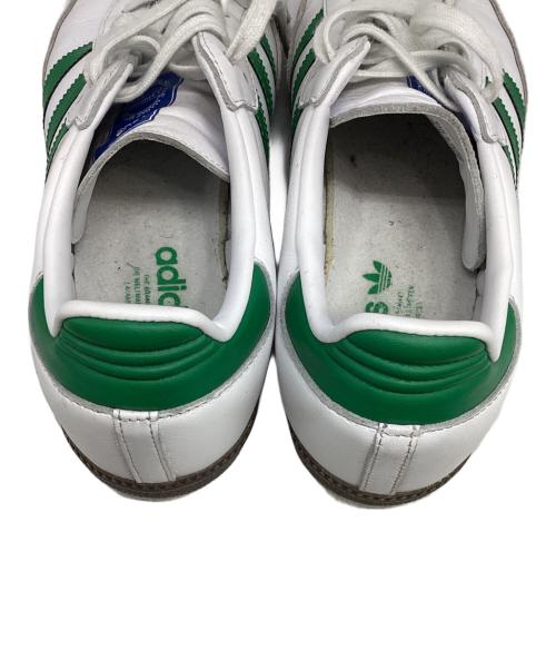 adidas（アディダス）adidas (アディダス) SAMBAローカットスニーカー ホワイト×グリーン サイズ:26.5の古着・服飾アイテム