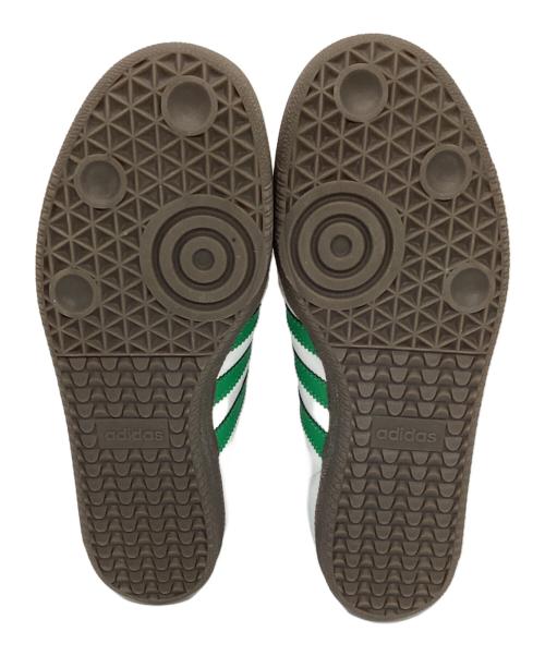 adidas（アディダス）adidas (アディダス) SAMBAローカットスニーカー ホワイト×グリーン サイズ:26.5の古着・服飾アイテム