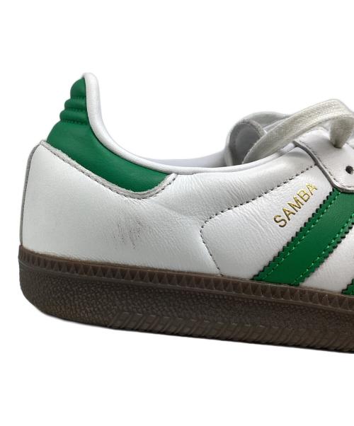 adidas（アディダス）adidas (アディダス) SAMBAローカットスニーカー ホワイト×グリーン サイズ:26.5の古着・服飾アイテム