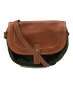 LOEWEロエベ）の古着「オールドアナグラムショルダーバッグ」｜ブラウン×グリーン