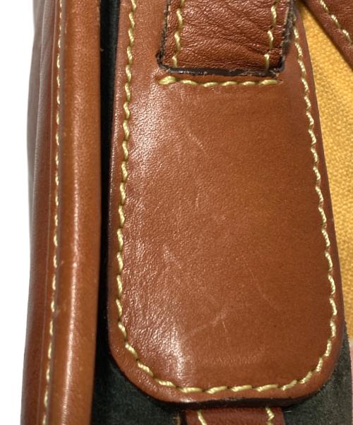 LOEWE（ロエベ）LOEWE (ロエベ) オールドアナグラムショルダーバッグ ブラウン×グリーンの古着・服飾アイテム
