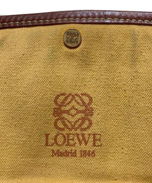 LOEWE（ロエベ）LOEWE (ロエベ) オールドアナグラムショルダーバッグ ブラウン×グリーンの古着・服飾アイテム