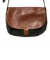 LOEWE (ロエベ) オールドアナグラムショルダーバッグ ブラウン×グリーン：25000円