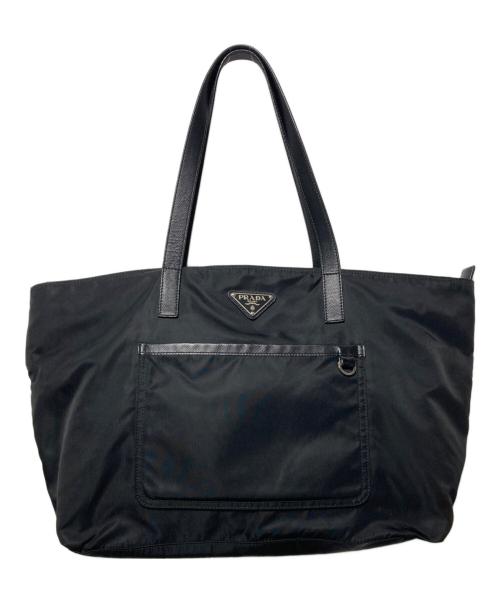 PRADA（プラダ）PRADA (プラダ) ナイロントートバッグ ブラックの古着・服飾アイテム