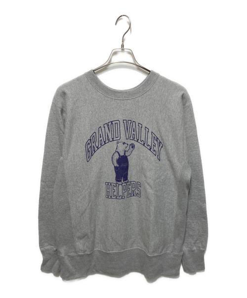 BARNS OUTFITTERS（バーンズアウトフィッターズ）BARNS OUTFITTERS (バーンズアウトフィッターズ) プリントスウェット グレー サイズ:Mの古着・服飾アイテム