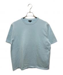 PLST（プラステ）の古着「ウォッシャブルニットTシャツ」｜ブルー