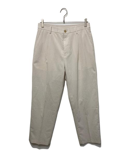 PLST（プラステ）PLST (プラステ) タックパンツ イージーパンツ アイボリー サイズ:Ｍの古着・服飾アイテム