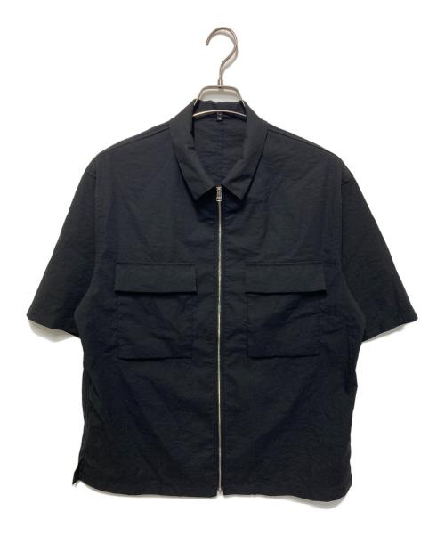 PLST（プラステ）PLST (プラステ) ショートスリーブシャツ ブラック サイズ:Ｍの古着・服飾アイテム
