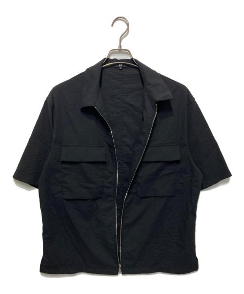 PLST（プラステ）PLST (プラステ) ショートスリーブシャツ ブラック サイズ:Ｍの古着・服飾アイテム