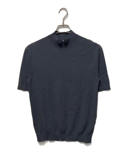 PLST（プラステ）PLST (プラステ) 半袖 モックネック ニット グレー サイズ:Ｍの古着・服飾アイテム