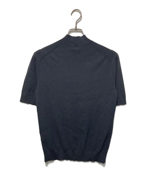 PLST（プラステ）PLST (プラステ) 半袖 モックネック ニット グレー サイズ:Ｍの古着・服飾アイテム