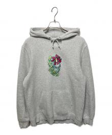 stussy（ステューシー）の古着「ロゴ刺繍パーカー」｜グレー