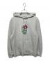 stussy（ステューシー）の古着「ロゴ刺繍パーカー」｜グレー
