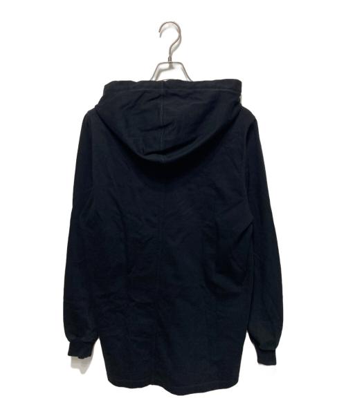 RICK OWENS（リックオウエンス）RICK OWENS (リックオウエンス) カットソーフーデッドパーカー ブラック サイズ:Ｓの古着・服飾アイテム