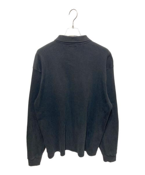 stussy（ステューシー）stussy (ステューシー) LS Rib Polo ブラック サイズ:Ｍの古着・服飾アイテム